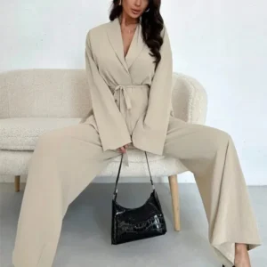 Pyjama Kimono élégant avec motifs raffinés