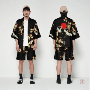 Ensemble Kimono Homme Fleuri élégant et coloré
