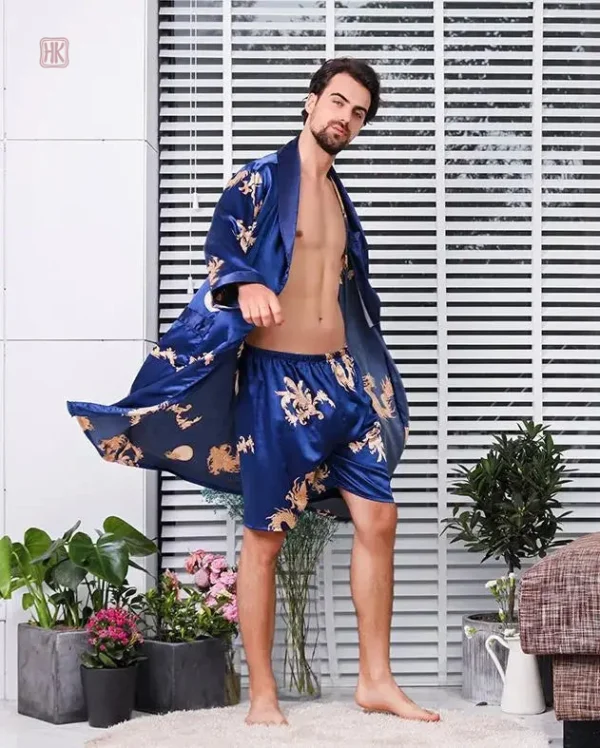 ensemble-kimono-homme-pyjama-1 Ensemble Kimono Homme Pyjama élégant et confortable