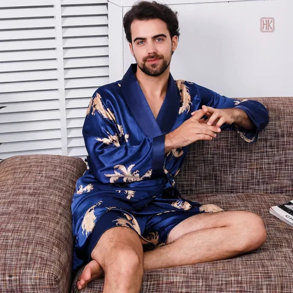 Peignoir Kimono Homme en tissu doux et léger