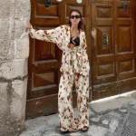 Ensemble Kimono Imprimé Ample