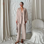 Kimono Beige élégant pour une allure décontractée