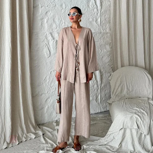 Kimono confortable à porter chez soi ou en sortie