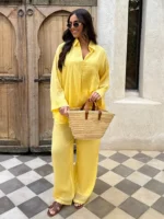 Ensemble Kimono Jaune Léger