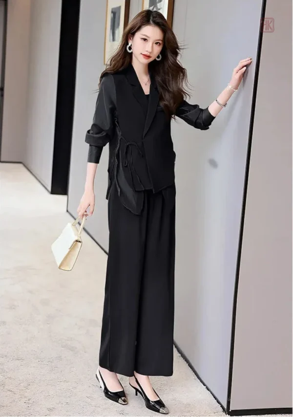 ensemble-kimono-leger-noir-1 Ensemble Kimono Noir Léger pour un look élégant
