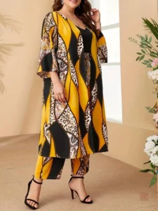 Ensemble Kimono Léopard élégant et tendance