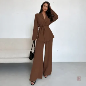 Ensemble Kimono Chic Marron Femme pour pyjama