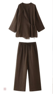 Kimono marron élégant pour un style décontracté