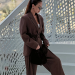 Ensemble de Kimono Élégant en teinte marron