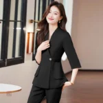 Ensemble Kimono Noir Blazer élégant pour un look stylé