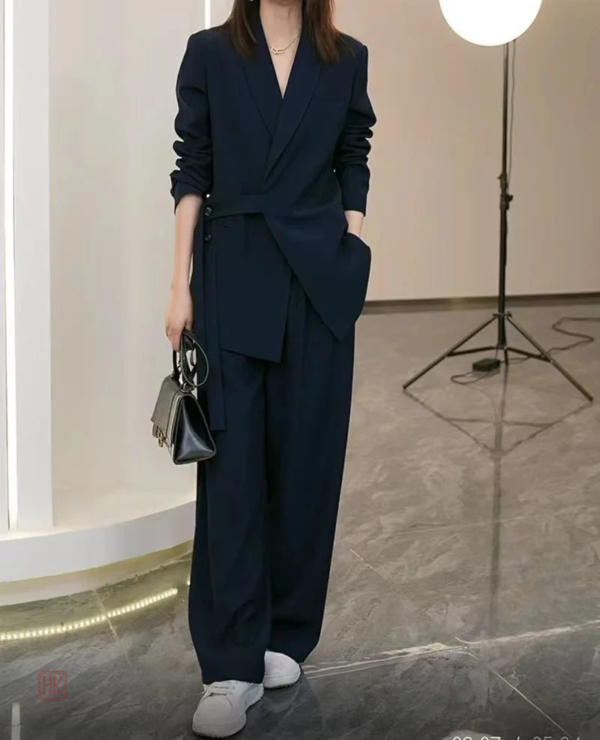 ensemble-kimono-noir-boutonne-1 Ensemble Kimono Noir Boutonné
