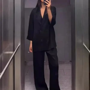 Kimono élégant en noir