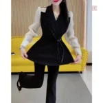 Kimono léger en noir et blanc pour des occasions décontractées
