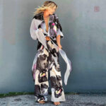 Ensemble Kimono Fleuri pour Femme