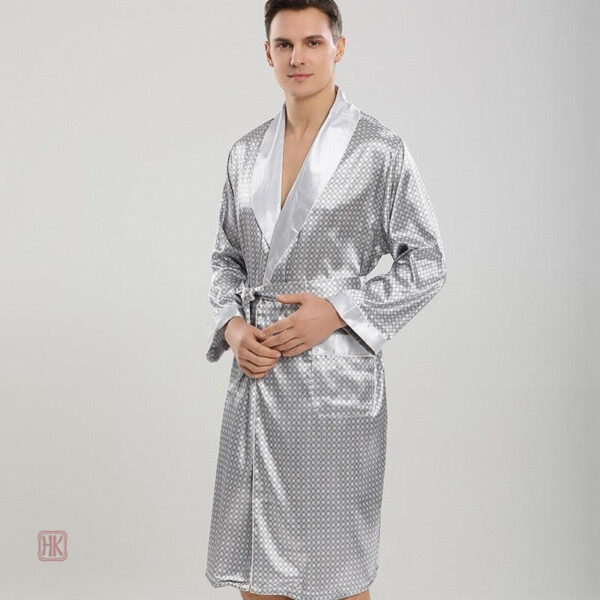 Ensemble Kimono Peignoir Blanc pour homme