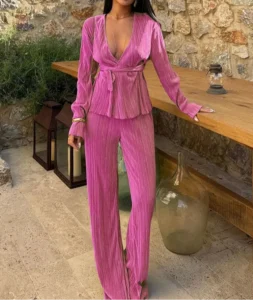 Ensemble Kimono Rose Casual élégant et décontracté