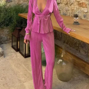 Ensemble Kimono Rose Casual élégant et décontracté