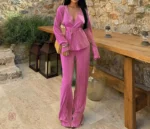 Kimono rose léger parfait pour une tenue décontractée