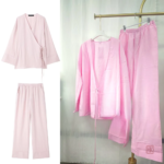 Kimono rose élégant, parfait pour les journées détendues