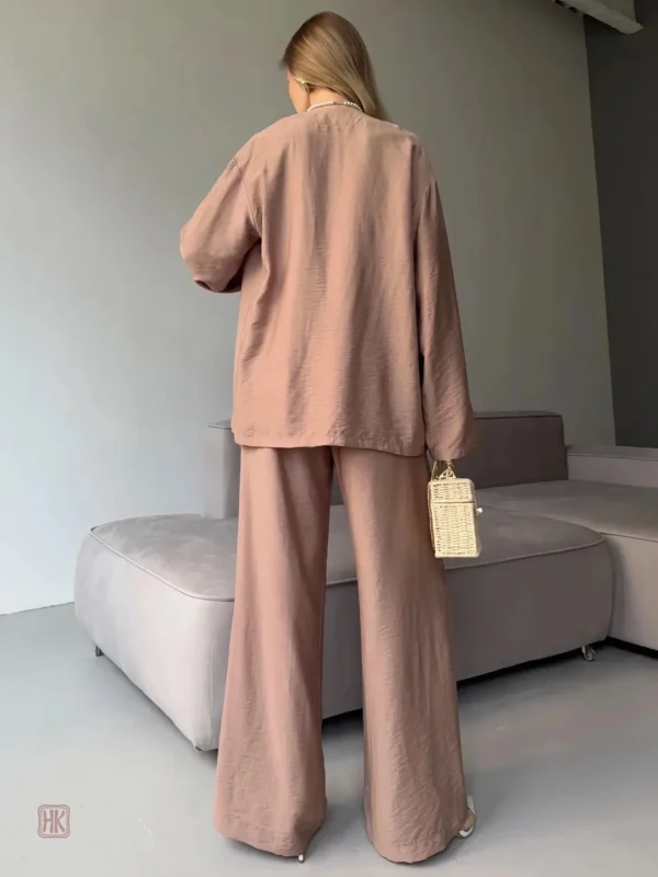 Vêtement de nuit léger et confortable, kimono rose