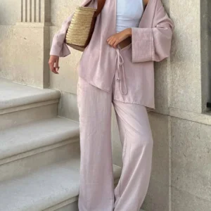 Ensemble Kimono Rose Poudré élégant et confortable