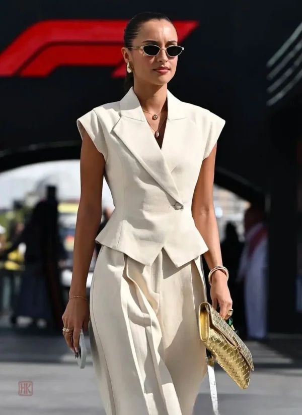 Kimono sans manches avec design moderne et chic