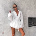 Ensemble d'été en kimono blanc stylé
