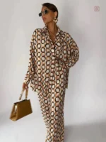 Kimono élégant avec design géométrique unique