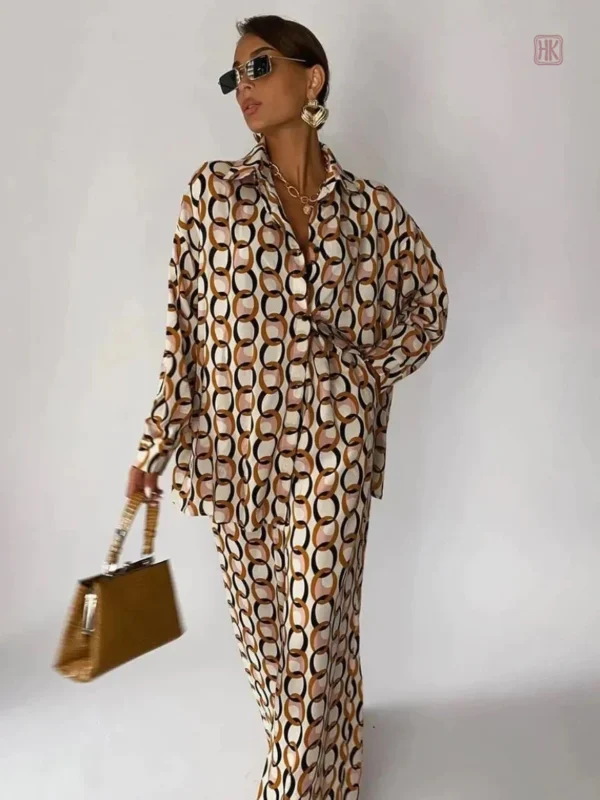 Kimono élégant avec design géométrique unique