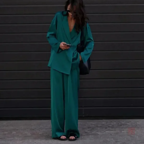 ensemble-kimono-vert-emeraude-1 Ensemble Kimono Vert Émeraude élégant et moderne