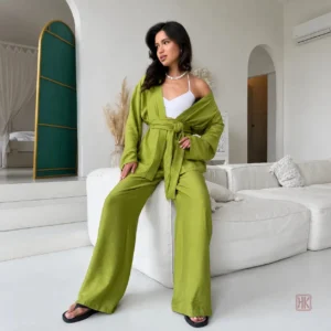 Ensemble Kimono Vert Femme pour un confort nocturne