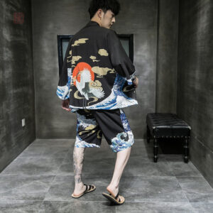 Veste kimono légère inspirée par la mer