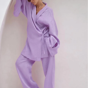 Ensemble Kimono Violet Oversize
