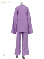 Ensemble kimono oversized en teinte violette