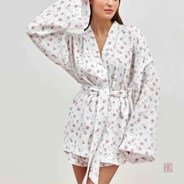 ensemble-pyjama-kimono-fleuri-style-1 Ensemble Pyjama Kimono Fleuri Stylé pour femme