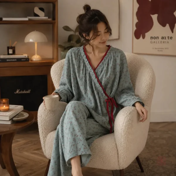 Kimono rétro confortable pour les nuits d'été