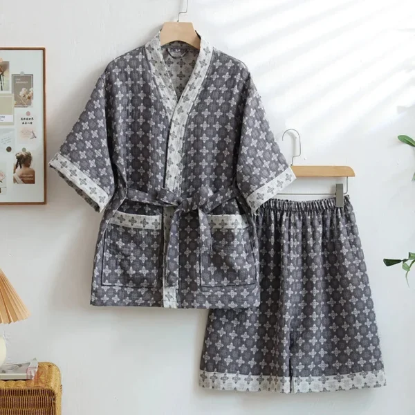 Vêtement de nuit élégant en style kimono pour se détendre
