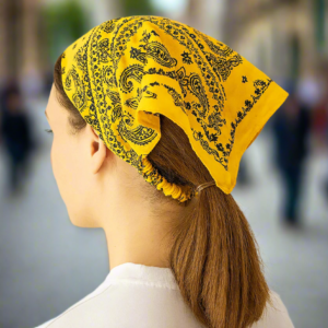 Foulard à cheveux motif bandana tendance pour femme