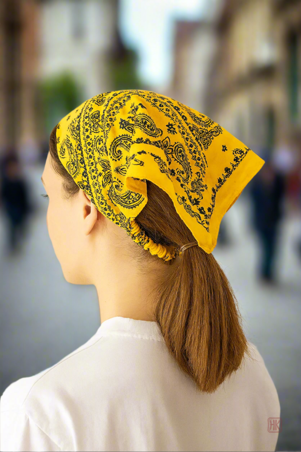Foulard à cheveux motif bandana tendance pour femme