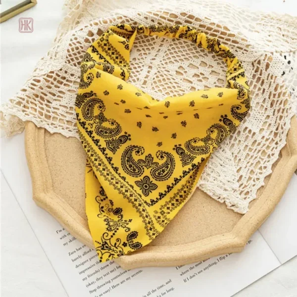 Foulard stylé pour cheveux, design bandana féminin