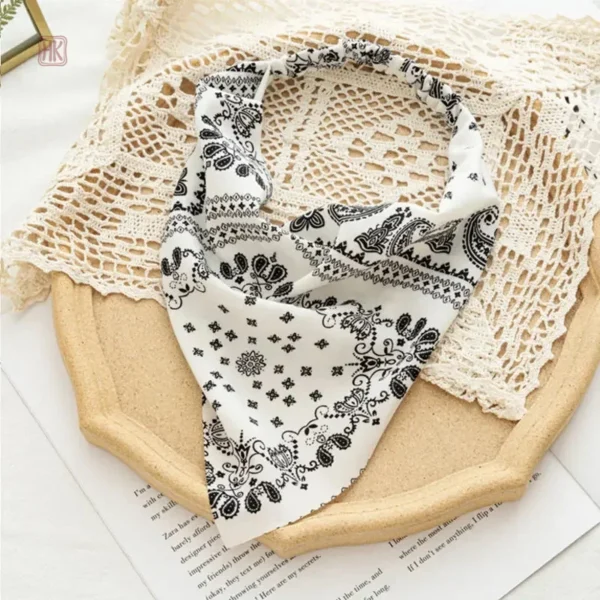Bandeau mode femme, foulard à cheveux avec motif bandana