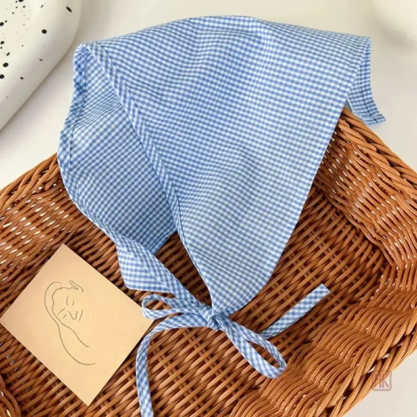 Bandeau en tissu à motifs carrés colorés