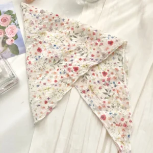 Accessoire floral coloré pour bandeaux et foulards féminins