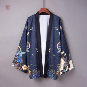 Gilet court pour femme, style kimono tendance