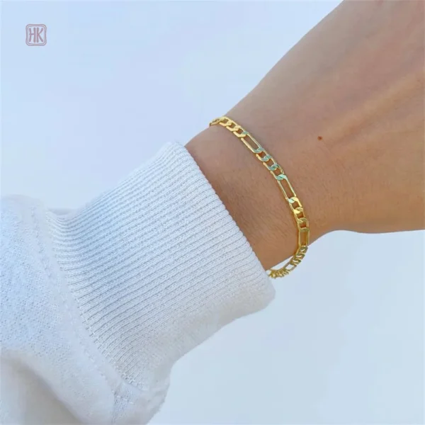 gourmette-doree-1 Gourmette dorée tendance pour femme, bracelet élégant