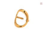 Accessoire féminin : grande bague cercle, style moderne