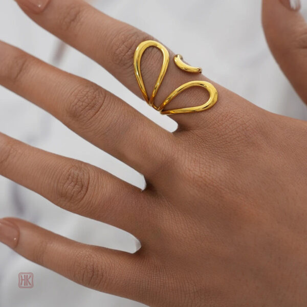 grande-bagues-ouverte-geometrique-1 Bague ouverte géométrique tendance pour femme