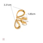 Accessoire de mode : grande bague ouverte pour femme