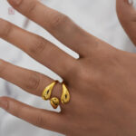 Bague ouverte minimaliste tendance pour femme