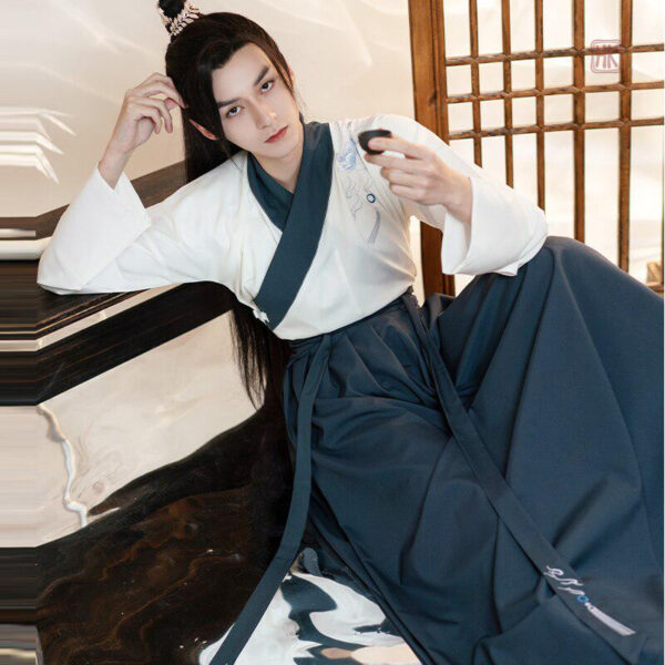 Kimono homme en style hanfu, confort et authenticité